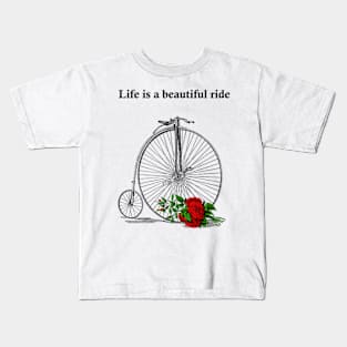 floral bicycle Kids T-Shirt